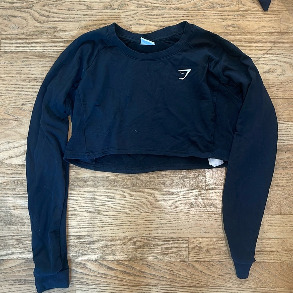 Gym shark cropped top size medium